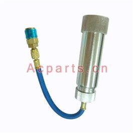 AC Oil and Dye Injector with R-134a Snap Quick Coupler 1/4" SAE Hand Turn