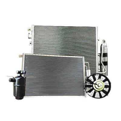 Condenser and fan receiver drier